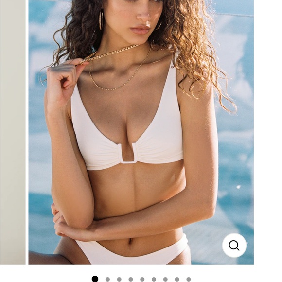 Ivory bikini matching top & bottom - Picture 3 of 6